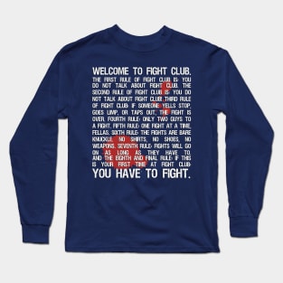 The Eight Rules of Fight Club Long Sleeve T-Shirt